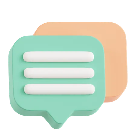 Comment Line  3D Icon