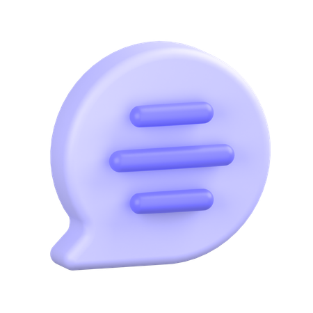 Comment Message  3D Icon