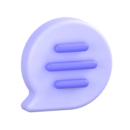 Comment Message  3D Icon