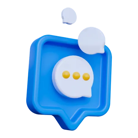 Comment Notification  3D Icon