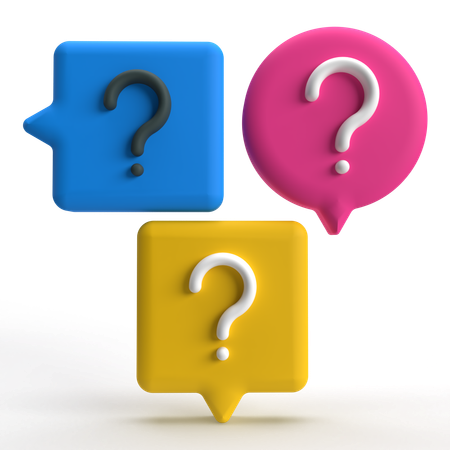 Comment Question  3D Icon