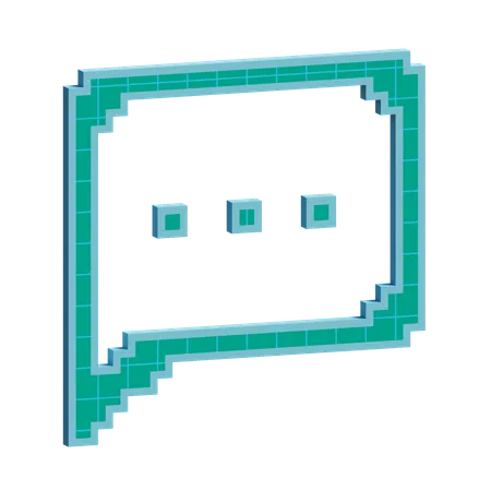 Comment Typing Chat 3D Icon