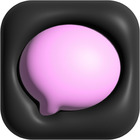 Commentaire  3D Icon