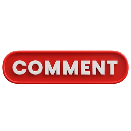 Commentaire  3D Icon