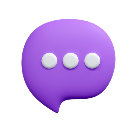 Commentaire  3D Icon