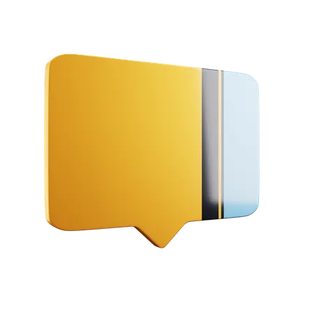 Commentaire  3D Icon