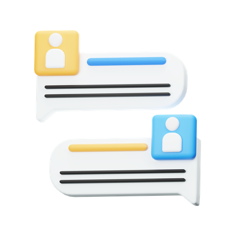 Commentaire  3D Icon