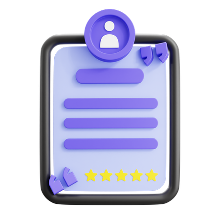 Commentaire client  3D Icon