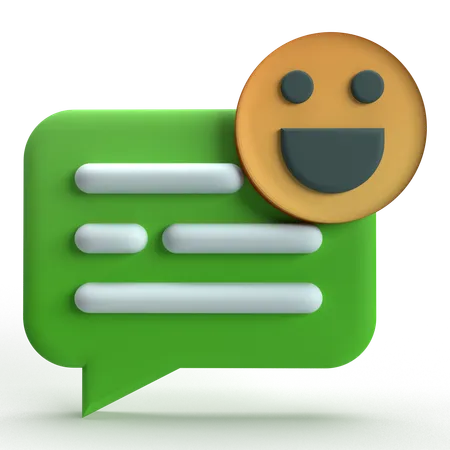 Commentaire positif  3D Icon