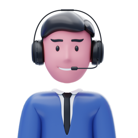 Commentateur  3D Icon