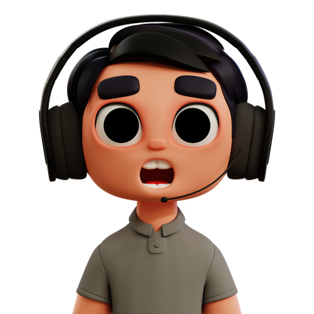 Commentator  3D Icon