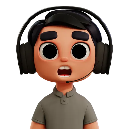 Commentator  3D Icon