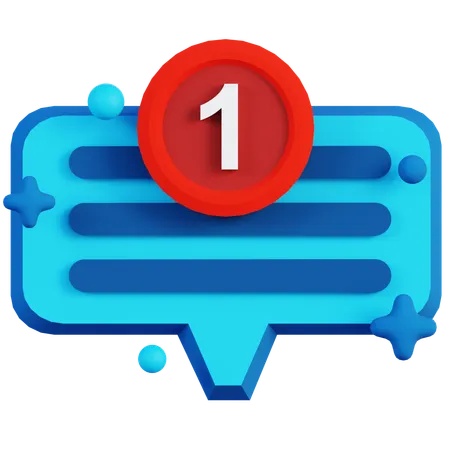 COMMENTS NOTIFICATION  3D Icon