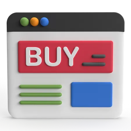 Commerce électronique  3D Icon