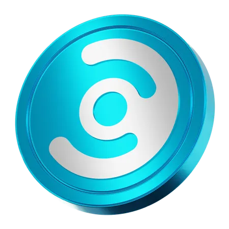 Commercium Coin  3D Icon