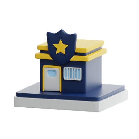 Poste de police  3D Icon