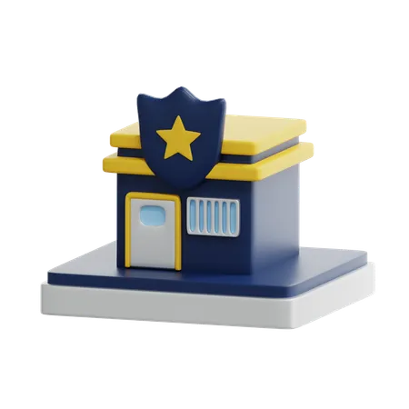 Poste de police  3D Icon