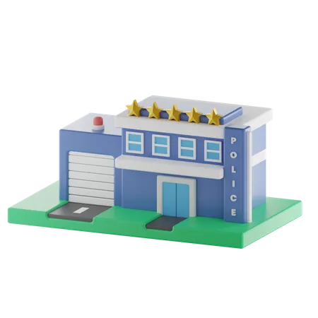 Poste de police  3D Illustration