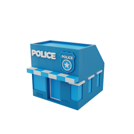 Poste de police  3D Icon