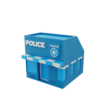 Poste de police  3D Icon