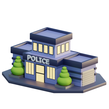 Poste de police  3D Icon