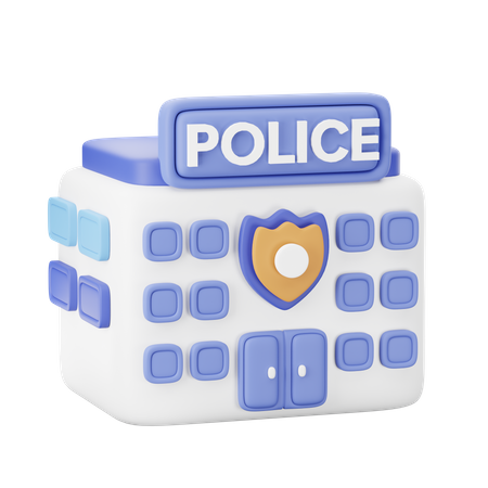 Poste de police  3D Icon