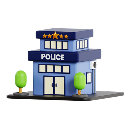 Poste de police  3D Icon