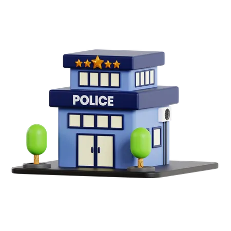 Poste de police  3D Icon