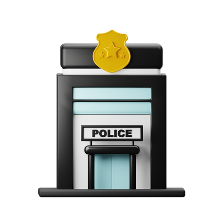 Poste de police  3D Icon