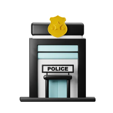 Poste de police  3D Icon