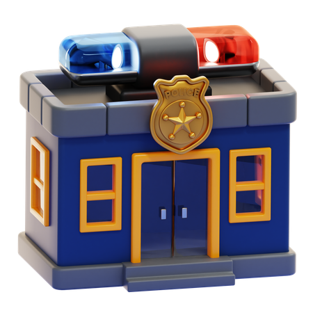 Poste de police  3D Icon