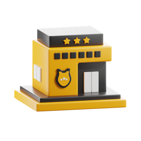 Poste de police  3D Icon