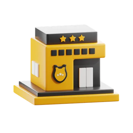 Poste de police  3D Icon