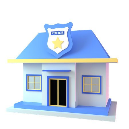 Poste de police  3D Icon