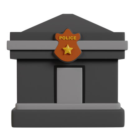 Poste de police  3D Icon