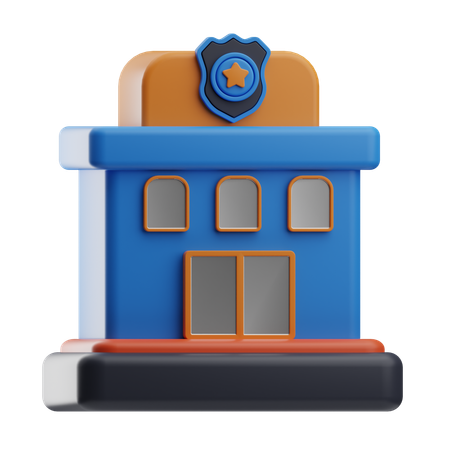 Poste de police  3D Icon