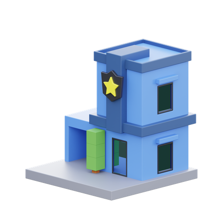 Poste de police  3D Icon