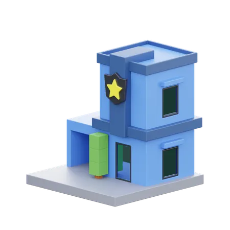 Poste de police  3D Icon