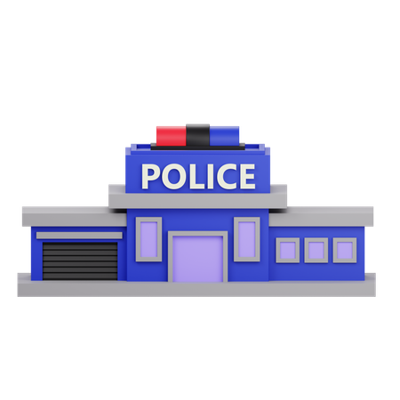 Poste de police  3D Icon