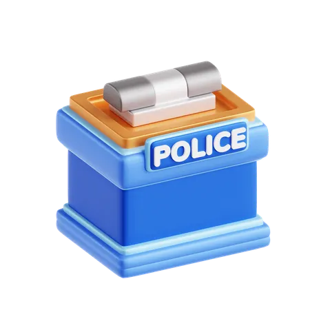 Poste de police  3D Icon