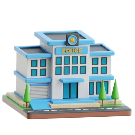 Poste de police  3D Icon