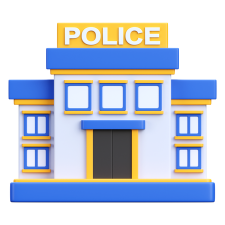 Poste de police  3D Icon