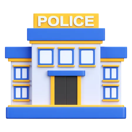 Poste de police  3D Icon