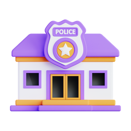 Poste de police  3D Icon