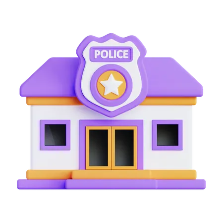 Poste de police  3D Icon