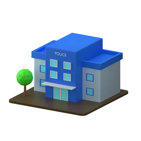 Poste de police  3D Icon