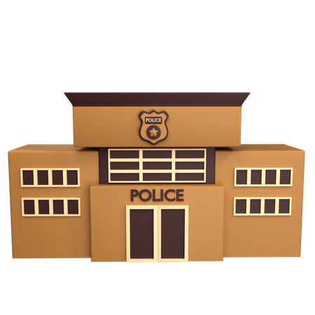 Poste de police  3D Icon