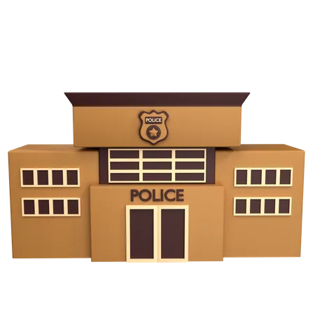 Poste de police  3D Icon