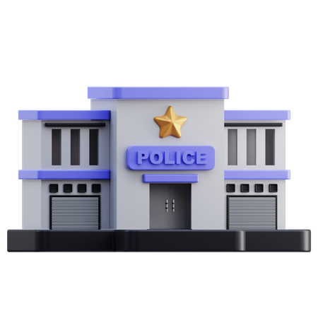 Poste de police  3D Icon