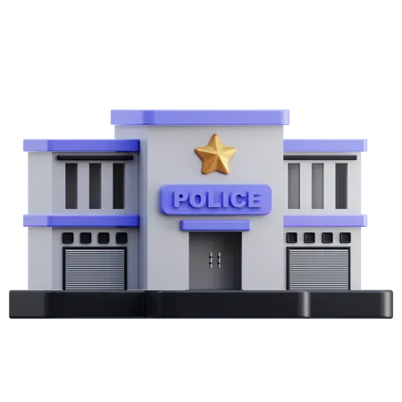 Poste de police  3D Icon